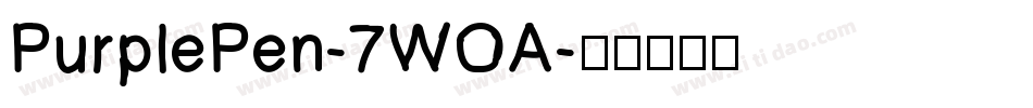 PurplePen-7WOA字体转换