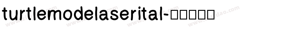 turtlemodelaserital字体转换