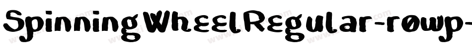 SpinningWheelRegular-rowp字体转换