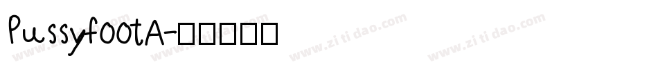 PussyfootA字体转换