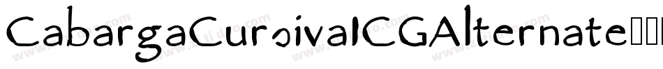 CabargaCursivaICGAlternate字体转换 CabargaCursivaICGAlternate字体转换