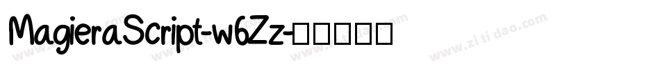 MagieraScript-w6Zz字体转换