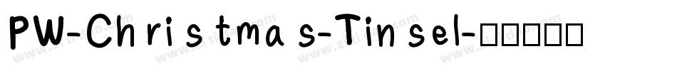 PW-Christmas-Tinsel字体转换