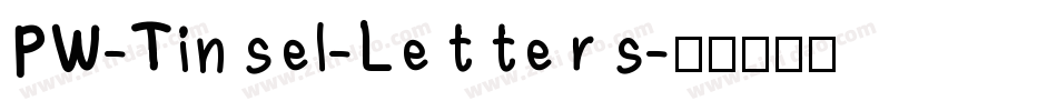 PW-Tinsel-Letters字体转换