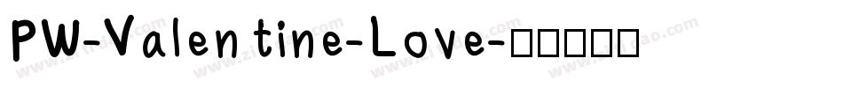 PW-Valentine-Love字体转换