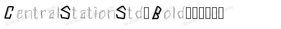 CentralStationStd-Bold字体转换
