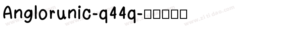 Anglorunic-q44q字体转换