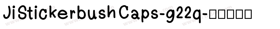 JiStickerbushCaps-g22q字体转换