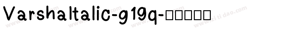 VarshaItalic-g19q字体转换