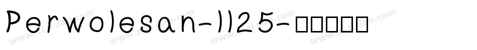 Perwolesan-ll25字体转换