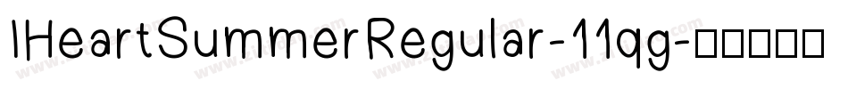 IHeartSummerRegular-11qg字体转换
