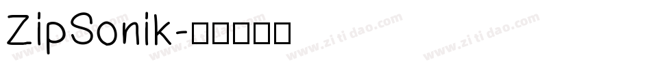 ZipSonik字体转换
