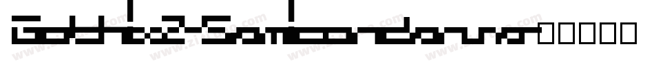 Gothix2-Semicondense字体转换