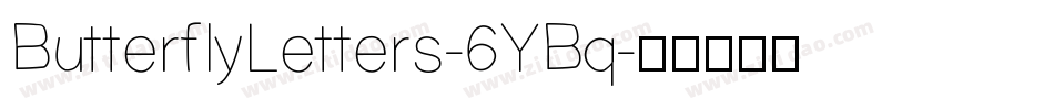 ButterflyLetters-6YBq字体转换