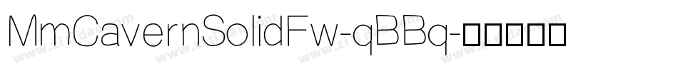 MmCavernSolidFw-qBBq字体转换