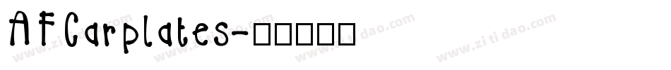 AFCarplates字体转换