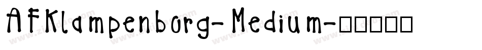 AFKlampenborg-Medium字体转换