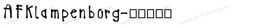 AFKlampenborg字体转换