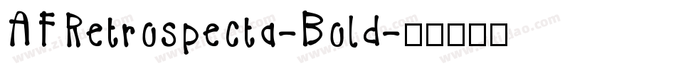 AFRetrospecta-Bold字体转换