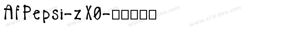 AfPepsi-zX0字体转换