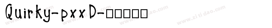 Quirky-pxxD字体转换