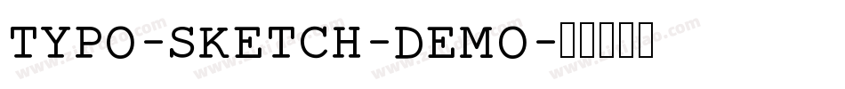 TYPO-SKETCH-DEMO字体转换