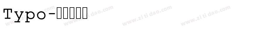Typo字体转换