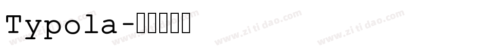 Typola字体转换