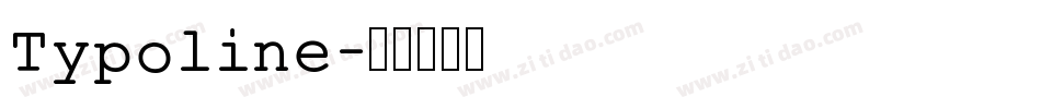 Typoline字体转换