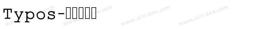 Typos字体转换