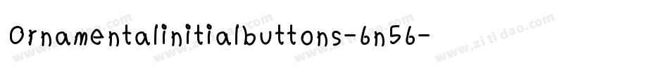 Ornamentalinitialbuttons-6n56字体转换