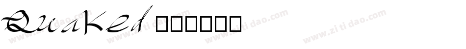 Quaked字体转换