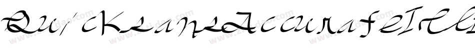 QuicksansAccurateICG-Out字体转换