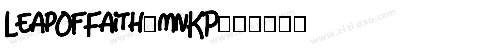 LeapOfFaith-mnKP字体转换