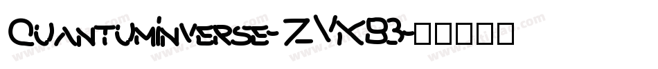 QuantumInverse-ZVKB3字体转换