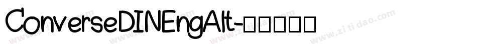 ConverseDINEngAlt字体转换