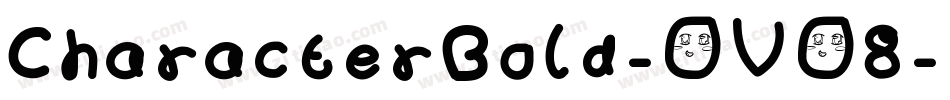CharacterBold-OVO8字体转换
