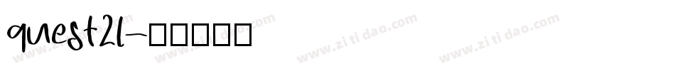 quest2l字体转换