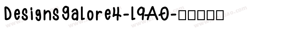 DesignsGalore4-l9A0字体转换