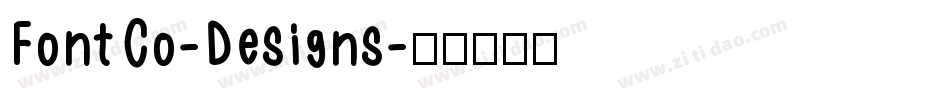 FontCo-Designs字体转换