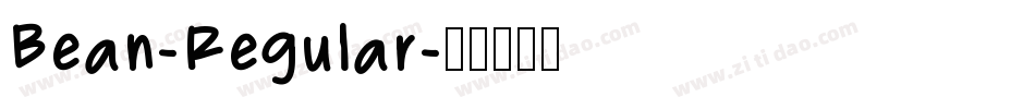 Bean-Regular字体转换