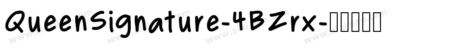 QueenSignature-4BZrx字体转换