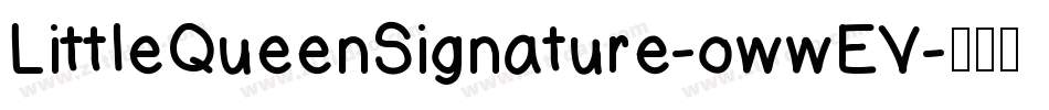 LittleQueenSignature-owwEV字体转换