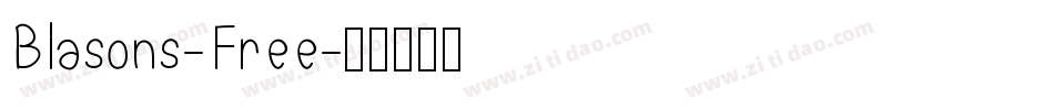 Blasons-Free字体转换