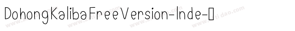 DohongKalibaFreeVersion-lnde字体转换