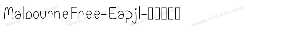MalbourneFree-Eapjl字体转换