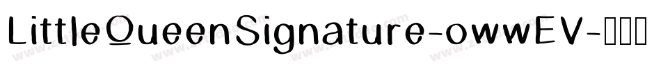 LittleQueenSignature-owwEV字体转换