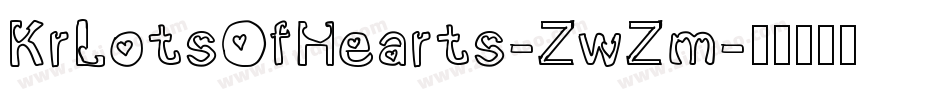 KrLotsOfHearts-ZwZm字体转换