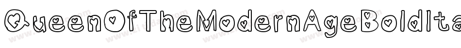 QueenOfTheModernAgeBoldItalic-rg2Rp字体转换