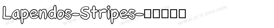 Lapendos-Stripes字体转换